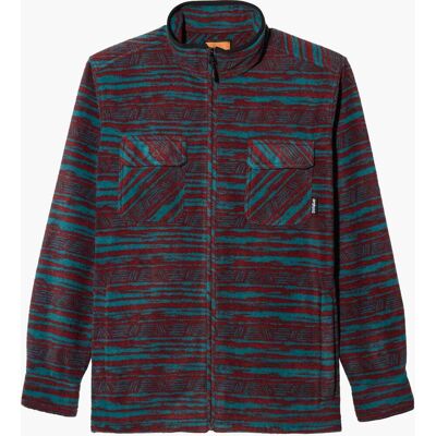 Thirtytwo Rest Stop Zip Up Shirt BURGUNDY L Thirtytwo Rest Stop Zip Up Shirt BURGUNDY L