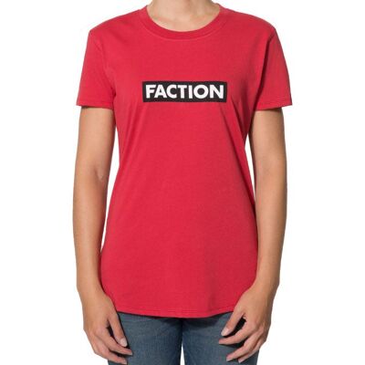 Faction Logo W T Shirt RED S Faction Logo W T Shirt RED S