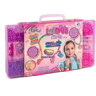 4-Girlz - Loomies Beauty Set - 2400+ Loom Bands 4-Girlz - Loomies Beauty Set - 2400+ Loom Bands