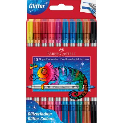 Faber-Castell - Double Tip Glitter Markers - 20 Asst. Faber-Castell - Double Tip Glitter Markers - 20 Asst.