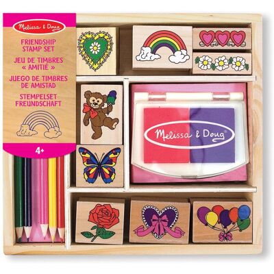Melissa & Doug MND Wooden Stamp Set Friendship Melissa & Doug MND Wooden Stamp Set Friendship