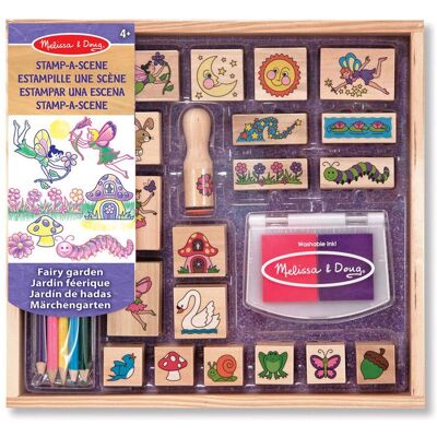 Melissa & Doug MND Wooden Stamp-a-Scene Fairy Garden Melissa & Doug MND Wooden Stamp-a-Scene Fairy Garden