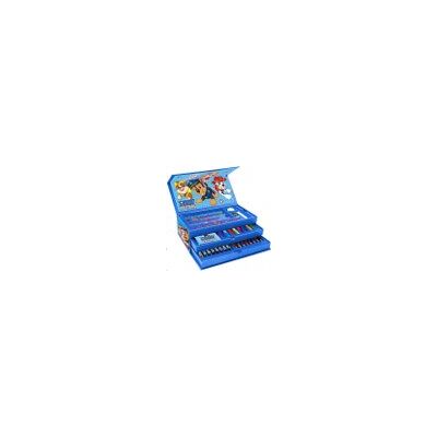 Coloring Case - PAW PATROL - set 52pcs in paper toolbox with handle Coloring Case - PAW PATROL - set 52pcs in paper toolbox with handle
