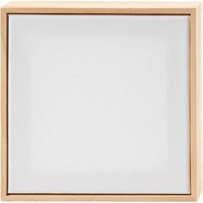 Creativ Company - Stretched Canvas with Frame - size 15,8x15,8 cm - 280 g - white Creativ Company - Stretched Canvas with Frame - size 15,8x15,8 cm - 280 g - white