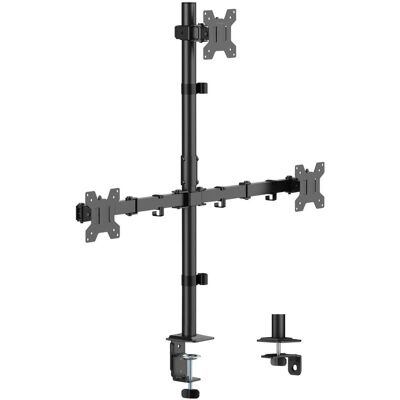 LogiLink: Monitorfäste Trippel 17-32" 376mm Svart LogiLink: Monitorfäste Trippel 17-32" 376mm Svart