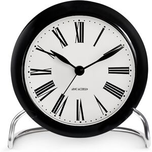 Arne Jacobsen Clocks Arne Jacobsen - Roman Table Clock - Ø11 cm - White & Black Arne Jacobsen Clocks Arne Jacobsen - Roman Table Clock - Ø11 cm - White & Black