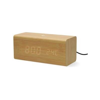 Nedis Digital klockradio LED USB-C(tm) Female FM Snooze-funktion Sov timer Antal alarm: 2 Trä Nedis Digital klockradio LED USB-C(tm) Female FM Snooze-funktion Sov timer Antal alarm: 2 Trä