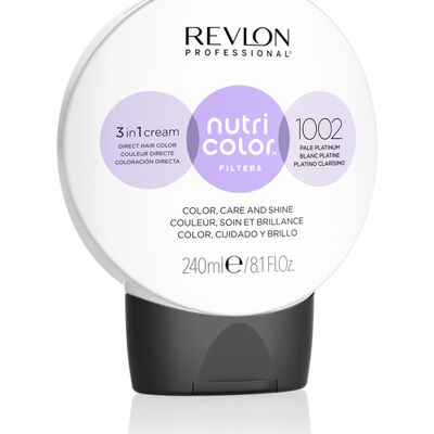 Revlon - Nutri Color Filters Toning 240 ml - 1002 Pale Platinum Revlon - Nutri Color Filters Toning 240 ml - 1002 Pale Platinum