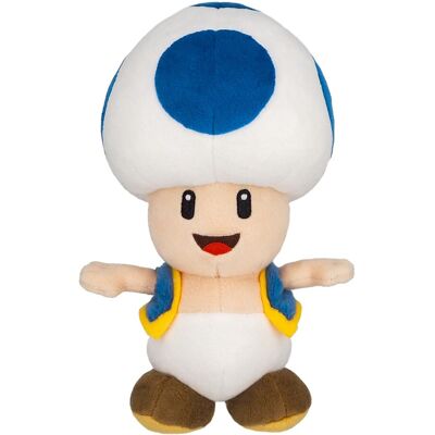 Nintendo Blue Toad Plush - Super Mario - 20cm - Samling Nintendo Blue Toad Plush - Super Mario - 20cm - Samling