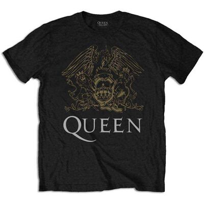 Queen: Unisex T-Shirt/Crest (Black) (Large) Queen: Unisex T-Shirt/Crest (Black) (Large)
