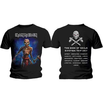 Iron Maiden Svart Turné T-Shirt - Unisex Iron Maiden Svart Turné T-Shirt - Unisex