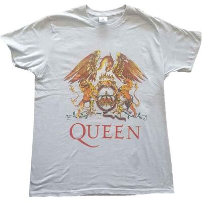 Queen: Unisex T-Shirt/Classic Crest (Grey) (X-Large) Queen: Unisex T-Shirt/Classic Crest (Grey) (X-Large)