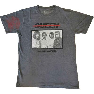 Queen: Unisex T-Shirt/Bo Rhap Photo (Black) (Wash Collection & Sleeve Print) (XX-Large) Queen: Unisex T-Shirt/Bo Rhap Photo (Black) (Wash Collection & Sleeve Print) (XX-Large)
