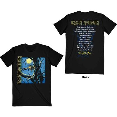 Iron Maiden: Unisex T-Shirt/Fear of the Dark Album Tracklisting (Black) (Back Print) (Small) Iron Maiden: Unisex T-Shirt/Fear of the Dark Album Tracklisting (Black) (Back Print) (Small)