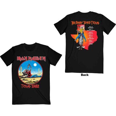 Iron Maiden: Unisex T-Shirt/The Beast Tames Texas (Black) (Back Print) (XX-Large) Iron Maiden: Unisex T-Shirt/The Beast Tames Texas (Black) (Back Print) (XX-Large)