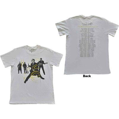 U2: Unisex T-Shirt/Live Action (White) (Back Print & Ex-Tour) (XX-Large) U2: Unisex T-Shirt/Live Action (White) (Back Print & Ex-Tour) (XX-Large)