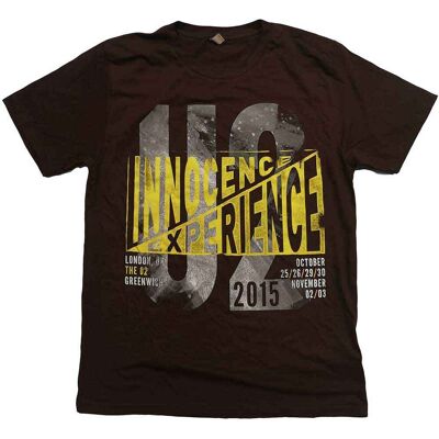U2: Unisex T-Shirt/I+E London Event 2015 (Brown) (Ex-Tour) (Large) U2: Unisex T-Shirt/I+E London Event 2015 (Brown) (Ex-Tour) (Large)