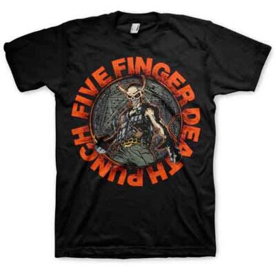 Five Finger Death Punch: Unisex T-Shirt/Seal of Ameth (Black) (Large) Five Finger Death Punch: Unisex T-Shirt/Seal of Ameth (Black) (Large)