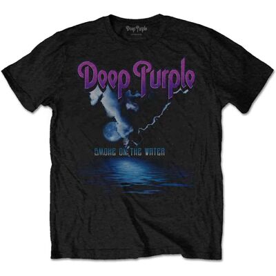 Deep Purple: Unisex T-Shirt/Smoke On The Water (Black) (Medium) Deep Purple: Unisex T-Shirt/Smoke On The Water (Black) (Medium)