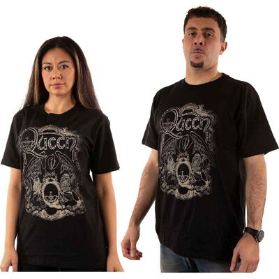 Queen Ornamentalt emblem svart T-shirt - Unisex Queen Ornamentalt emblem svart T-shirt - Unisex