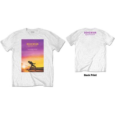 Queen: Unisex T-Shirt/Bohemian Rhapsody (White) (Back Print) (X-Large) Queen: Unisex T-Shirt/Bohemian Rhapsody (White) (Back Print) (X-Large)