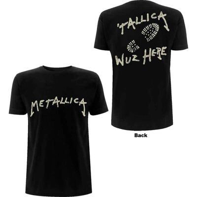 Metallica: Unisex T-Shirt/Wuz Here (Black) (Back Print) (XX-Large) Metallica: Unisex T-Shirt/Wuz Here (Black) (Back Print) (XX-Large)