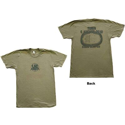 U2: Unisex T-Shirt/360 Degree Tour Turin 2010 (Green) (Back Print & Ex-Tour) (Large) U2: Unisex T-Shirt/360 Degree Tour Turin 2010 (Green) (Back Print & Ex-Tour) (Large)