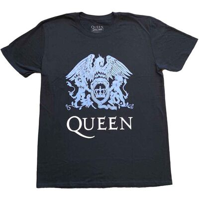 Queen: Unisex T-Shirt/Blue Crest (Black) (XX-Large) Queen: Unisex T-Shirt/Blue Crest (Black) (XX-Large)