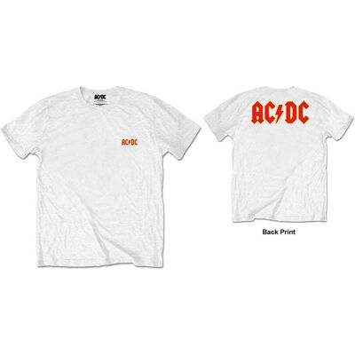 AC/DC: Unisex Retail Pack T-Shirt/Logo (White) (Back Print) (Medium) AC/DC: Unisex Retail Pack T-Shirt/Logo (White) (Back Print) (Medium)