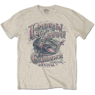 Creedence Clearwater Revival: Unisex T-Shirt/Born on the Bayou (Sand) (XX-Large) Creedence Clearwater Revival: Unisex T-Shirt/Born on the Bayou (Sand) (XX-Large)