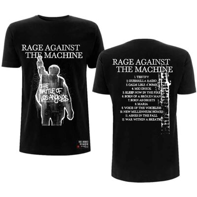 Rage Against The Machine: Unisex T-Shirt/BOLA Album Cover (Black) (Back Print) (XX-Large) Rage Against The Machine: Unisex T-Shirt/BOLA Album Cover (Black) (Back Print) (XX-Large)
