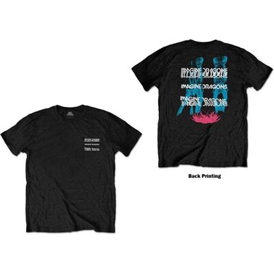 Imagine Dragons: Unisex T-Shirt/Man Glitch (Black) (Back Print) (XX-Large) Imagine Dragons: Unisex T-Shirt/Man Glitch (Black) (Back Print) (XX-Large)