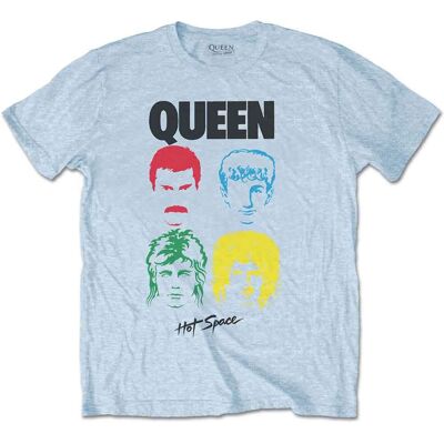 Queen: Unisex T-Shirt/Hot Space Album (Light Blue) (Medium) Queen: Unisex T-Shirt/Hot Space Album (Light Blue) (Medium)