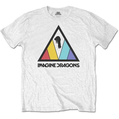 Imagine Dragons: Unisex T-Shirt/Triangle Logo (White) (Medium) Imagine Dragons: Unisex T-Shirt/Triangle Logo (White) (Medium)