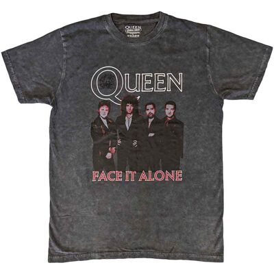 Queen: Unisex T-Shirt/Face it Alone Band (Black) (Wash Collection) (Medium) Queen: Unisex T-Shirt/Face it Alone Band (Black) (Wash Collection) (Medium)