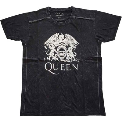 Queen: Unisex T-Shirt/Classic Crest (Black) (Wash Collection) (Medium) Queen: Unisex T-Shirt/Classic Crest (Black) (Wash Collection) (Medium)