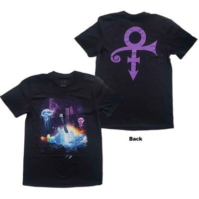 Prince: Unisex T-Shirt/Lotus Flower (Black) (Back Print) (Medium) Prince: Unisex T-Shirt/Lotus Flower (Black) (Back Print) (Medium)