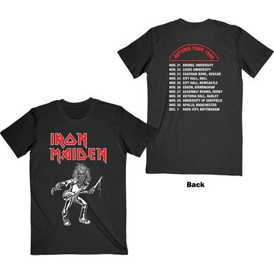 Iron Maiden: Unisex T-Shirt/Autumn Tour 1980 (Black) (Back Print) (XX-Large) Iron Maiden: Unisex T-Shirt/Autumn Tour 1980 (Black) (Back Print) (XX-Large)