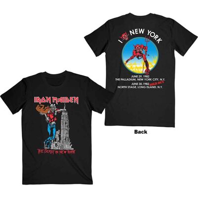 Iron Maiden: Unisex T-Shirt/The Beast In New York (Black) (Back Print) (XX-Large) Iron Maiden: Unisex T-Shirt/The Beast In New York (Black) (Back Print) (XX-Large)