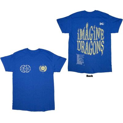 Imagine Dragons: Unisex T-Shirt/Lyrics (Blue) (Back Print) (X-Large) Imagine Dragons: Unisex T-Shirt/Lyrics (Blue) (Back Print) (X-Large)