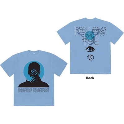 Imagine Dragons: Unisex T-Shirt/Follow You (Blue) (Back Print) (Medium) Imagine Dragons: Unisex T-Shirt/Follow You (Blue) (Back Print) (Medium)