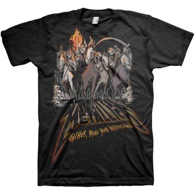 Metallica: Unisex T-Shirt/40th Anniversary Horsemen (Black) (Small) Metallica: Unisex T-Shirt/40th Anniversary Horsemen (Black) (Small)