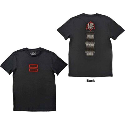 U2: Unisex T-Shirt/360 Degree Tour 2010 Equals (Black) (Back Print & Ex-Tour) (Medium) U2: Unisex T-Shirt/360 Degree Tour 2010 Equals (Black) (Back Print & Ex-Tour) (Medium)