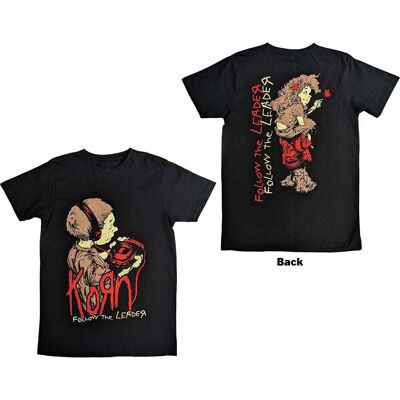 Korn: Unisex T-Shirt/Follow The Leader (Black) (Back Print) (XX-Large) Korn: Unisex T-Shirt/Follow The Leader (Black) (Back Print) (XX-Large)