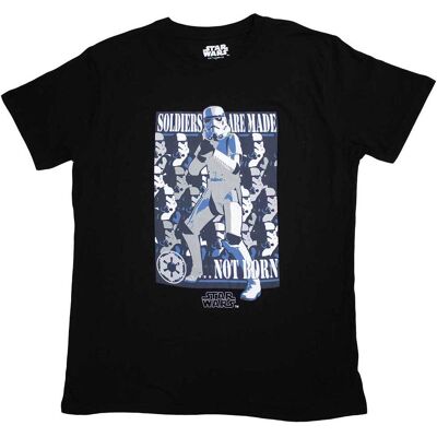 Star Wars: Unisex T-Shirt/Soldiers Are Made (Black) (Small) Star Wars: Unisex T-Shirt/Soldiers Are Made (Black) (Small)