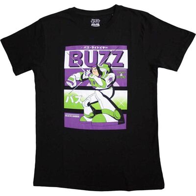 Toy Story: Unisex T-Shirt/Buzz Japanese (Black) (XX-Large) Toy Story: Unisex T-Shirt/Buzz Japanese (Black) (XX-Large)