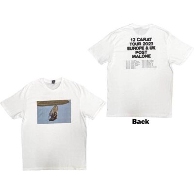 Post Malone: Unisex T-Shirt/Resurface 2023 Tour Dates (White) (Back Print & Ex-Tour) (Medium) Post Malone: Unisex T-Shirt/Resurface 2023 Tour Dates (White) (Back Print & Ex-Tour) (Medium)