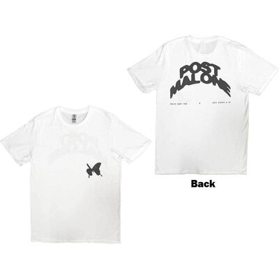 Post Malone Vit Turné T-Shirt - T-Shirt Post Malone Vit Turné T-Shirt - T-Shirt