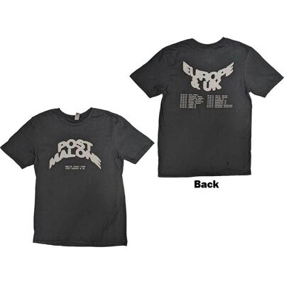 Post Malone: Unisex T-Shirt/Curved Logo 2023 Tour Dates (Black) (Back Print & Ex-Tour) (Medium) Post Malone: Unisex T-Shirt/Curved Logo 2023 Tour Dates (Black) (Back Print & Ex-Tour) (Medium)