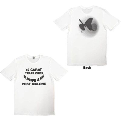 Post Malone: Unisex T-Shirt/Spotlight 2023 Tour (White) (Back Print & Ex-Tour) (Large) Post Malone: Unisex T-Shirt/Spotlight 2023 Tour (White) (Back Print & Ex-Tour) (Large)